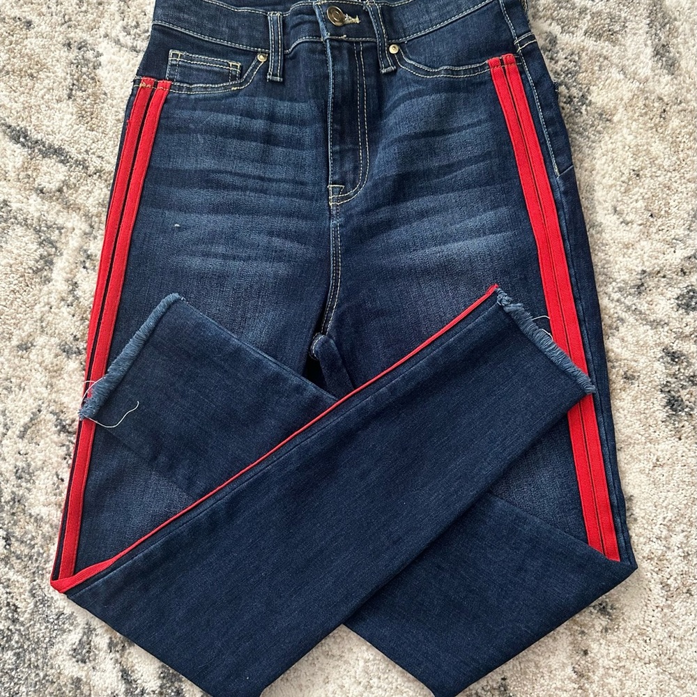No boundaries super slim high rise jeans.